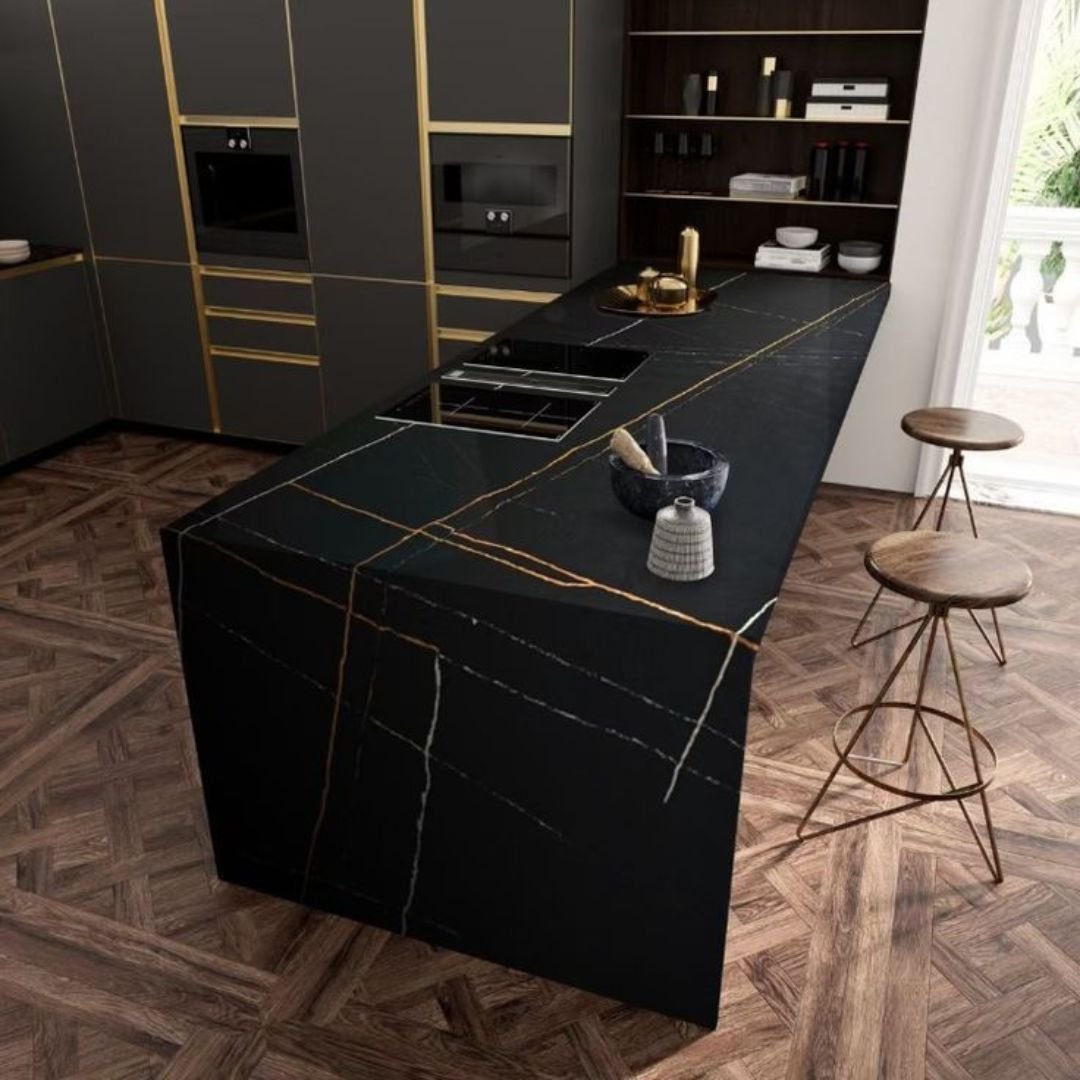 Black Gold Marble in Kishangarh